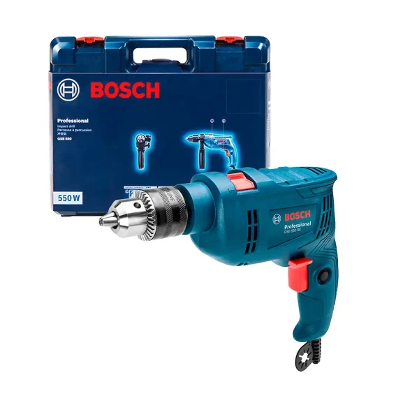 Taladro Percutor 1/2" (13mm) 550W BOSCH GSB 550 RE