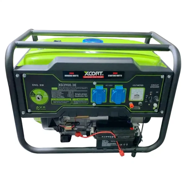 Generador a Gasolina 2.8KW AVR Arranque Eléctrico XCORT XG3900.3E - Imagen 2