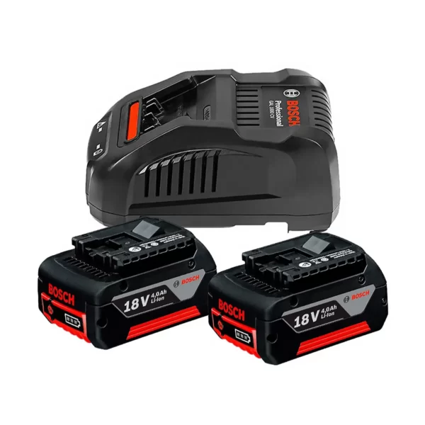 Kit de 2 baterías 18V 4Ah + cargador rápido BOSCH